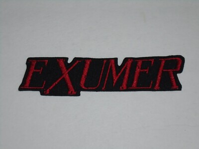 EXUMER IRON ON EMBROIDERED PATCH