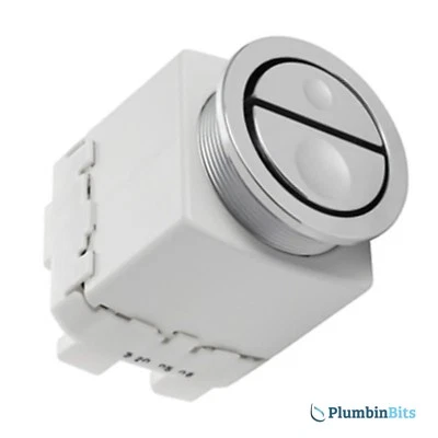 Geberit Concealed Cistern Pneumatic Dual Flush Push Button 241.413.21.1 Chrome