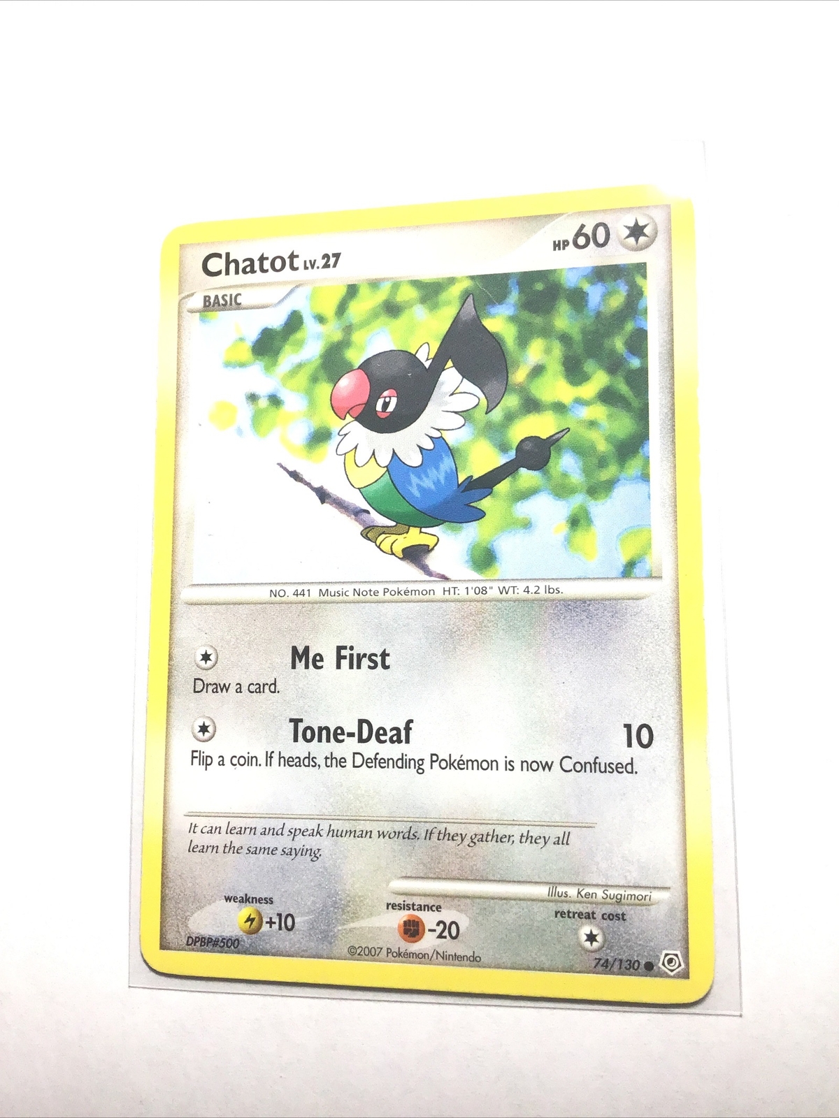 CHATOT - 74/130 - Diamond And Pearl - Pokemon Card - PL
