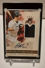 2015 DIAMOND KINGS SOVEREIGN SIGNATURES #20 - JOE MAUER #ED 07/10 (JERSEY #)