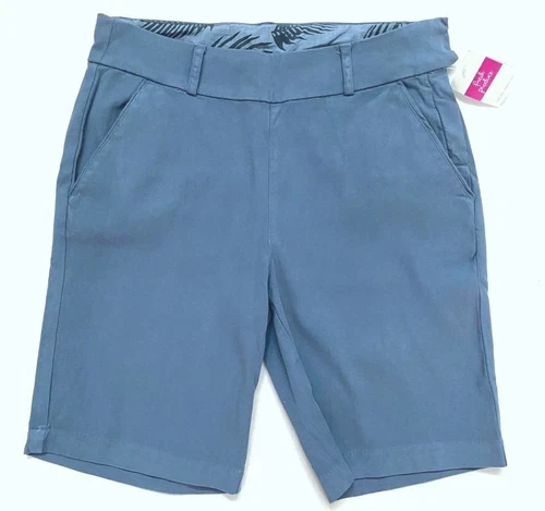 FRESH PRODUCE 8 Deep Dive BLUE PORTOFINO Stretch Cotton Shorts $65 NWT New 8