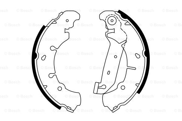 Bosch 0 986 487 599 Bremsbackensatz FüR Ford, Ford Australia, Mazda-image