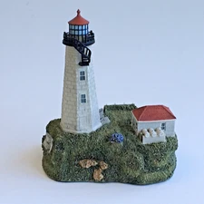 COLLECTIBLE HARBOUR LIGHTS LIGHTHOUSE 1998 FAULKNERS ISLAND CONNECTICUT HL #216