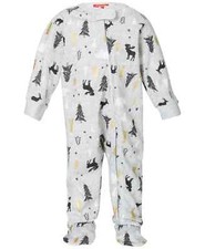 Family Pajamas Matching Baby Woodland-Print Gray Size 12MO