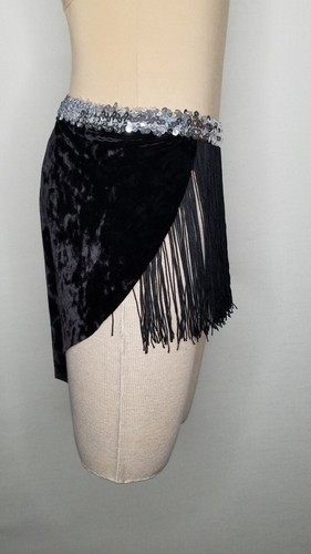 Animal Talk FRINGED Tuxedo PENGUIN SKIRT, BOWTIE & TAILS ONLY Dance Costume New - Picture 10 of 12
