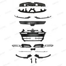 For Accord Sport 2018 2019 2020 Gloss Black Grille Fog lights Headlight Brackets