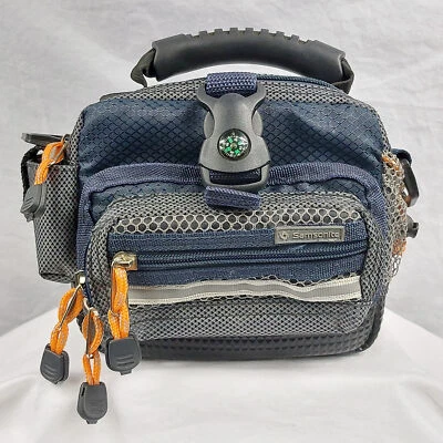 Samsonite Blue & Gray Media Video Camera Padded Accessory Carry Bag SB609BLU - Image 1 of 4