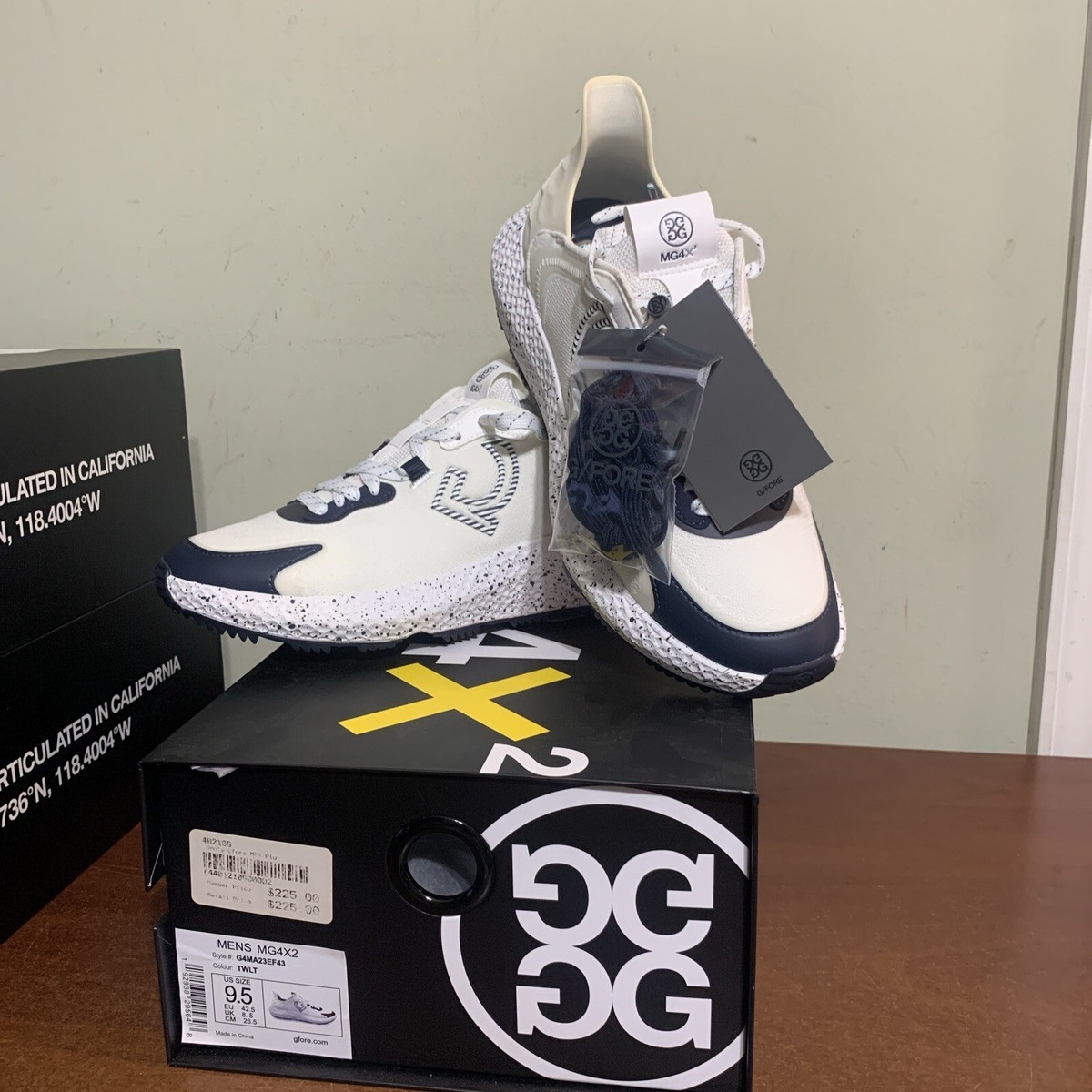 G/Fore G4 MG4X2 1/4 G Golf Shoes white twilight 9 9.5 11 NEW