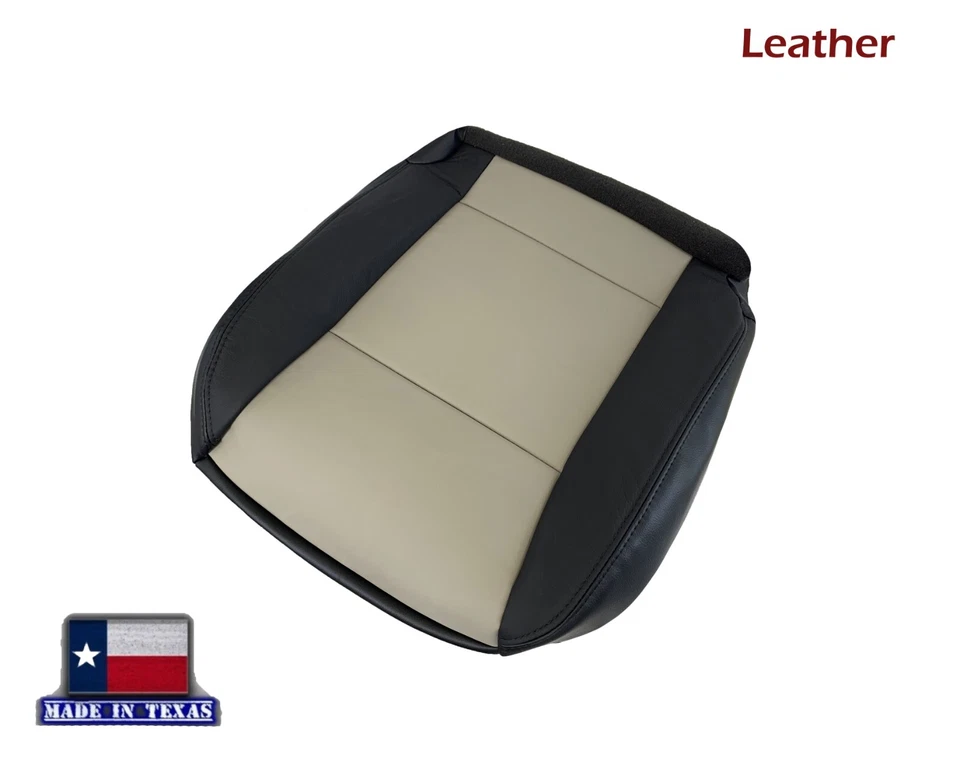 适用于 2007 2008 2009 年福特 Explorer Sport Trac 前皮革座椅套黑色灰色 — 第 4/4 张图片