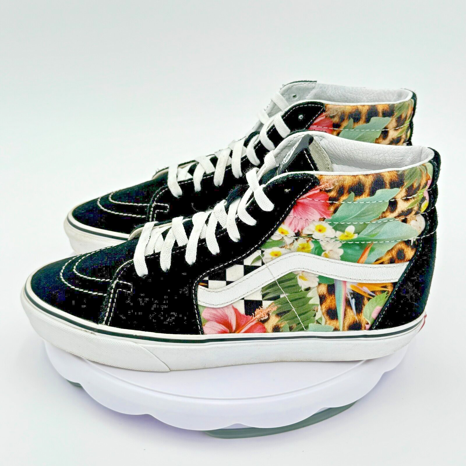 VANS SK8-Hi Tropical Animal Black Suede Mens Skate Shoes 500714