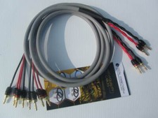 Canare 4S11 Gray Bi-Wire Speaker Cable Pair, ...