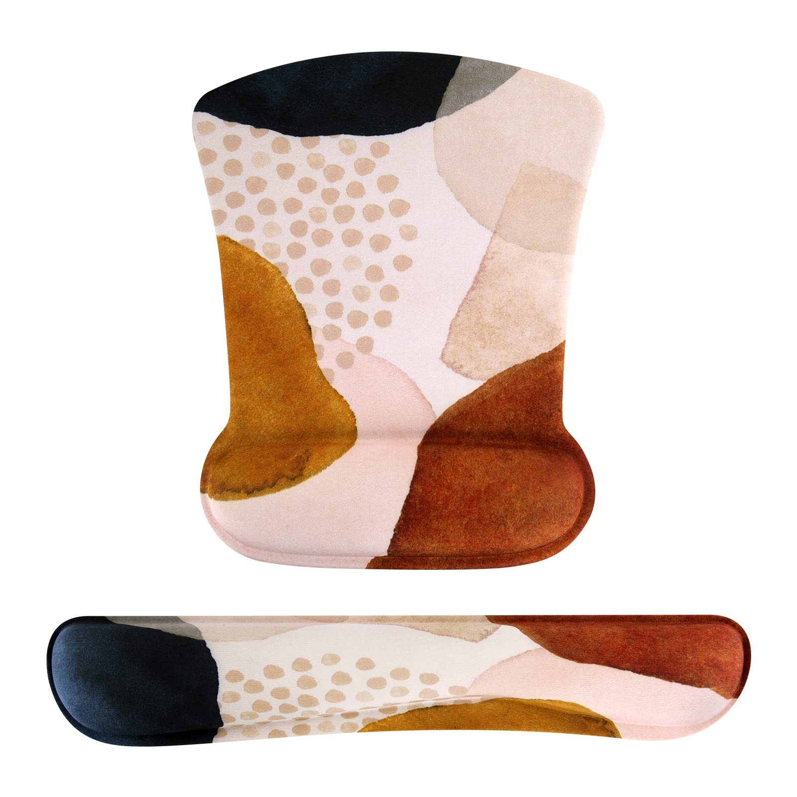 Ergonomic Memory Foam Keyboard and Mouse Wrist Rest Pad-image