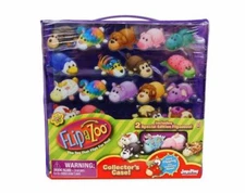 Flipazoo Minis Series 1 Collector's Case With 2 Special Edition Flipazoos NEW