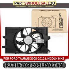 Radiator Cooling Fan Assembly with Shroud for Ford Taurus Lincoln MKS 3.5L 3.7L