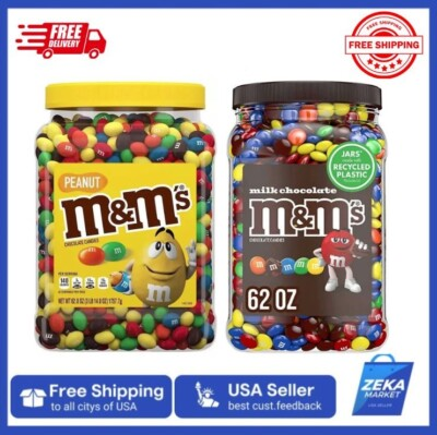 #ad #ad 2 Pack Mamp;M#x27;s Peanut Chocolate amp; Milk Chocolate Pantry Size Candy 62 oz Each $49.99