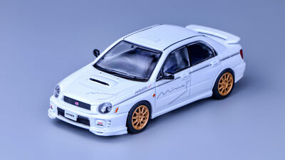 1:64 Scale Furuya White Impreza WRX STI VII 7 Sedan Mines Diecast