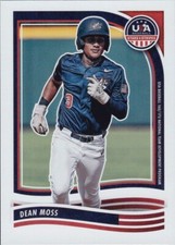 ⚾️  2024 Panini USA Baseball Stars and Stripes -  #190 Dean Moss (RC)