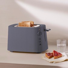 Alessi Toaster grau Plissee aus Harz (Zange nicht im Lieferumfang enthalten)