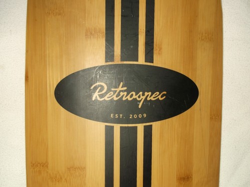 RETROSPEC LONGBOARD MONOPATÍN USADO 44 PULGADAS por 9,5 PULGADAS MADERA TABLA LARGA - Imagen 17 de 19