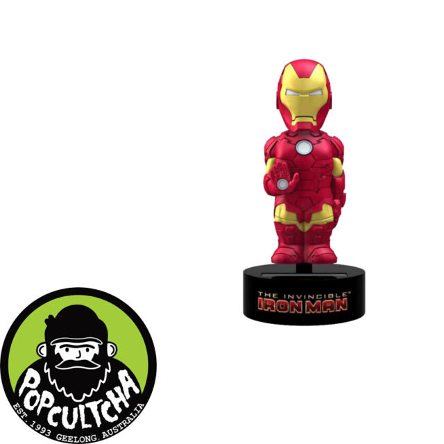 Iron Man - Iron Man 6" Solar Powered Body Knocker "New"