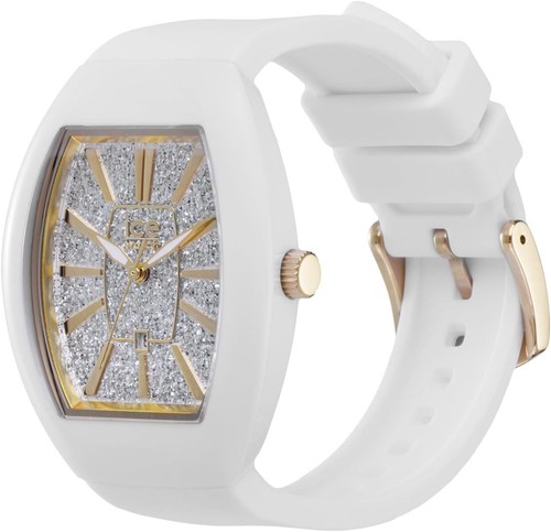 Ice Watch Zegarek damski Ice Boliday - Kopuła - Biały brokat złoto 024033 - Zdjęcie 2 z 4