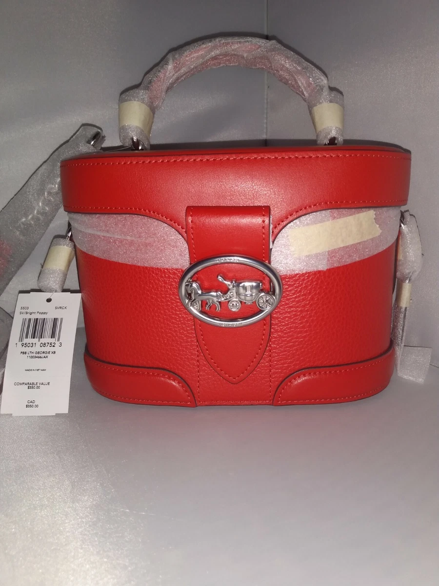 Bright red coach purse Clearance