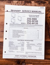 Sharp 25G-M80 -M100 -M120 TV Service Manual Original 