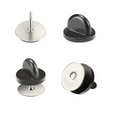 Tie Tack Blank Pins with Rubber Pin Backs Butterfly Clutch Backings 50 Pairs L