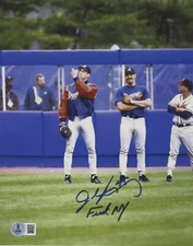 John Rocker Signed Atlanta Braves 8x10 Photo w/ F**K NY Beckett Wit BAS COA #2