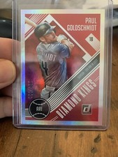 2018 Donruss Diamond Kings #22 Paul Goldschmidt Season Stat Line #/120 Arizona 