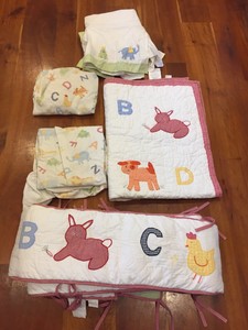 pottery barn crib bedding