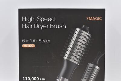 7 Magic High Speed Hair Dryer Brush 6 in 1 Air Styler HB-800 | eBay