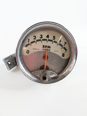 #ad Vintage Tachometer 0–8000 RPM – Made in USA Used Working Gauge $45.97