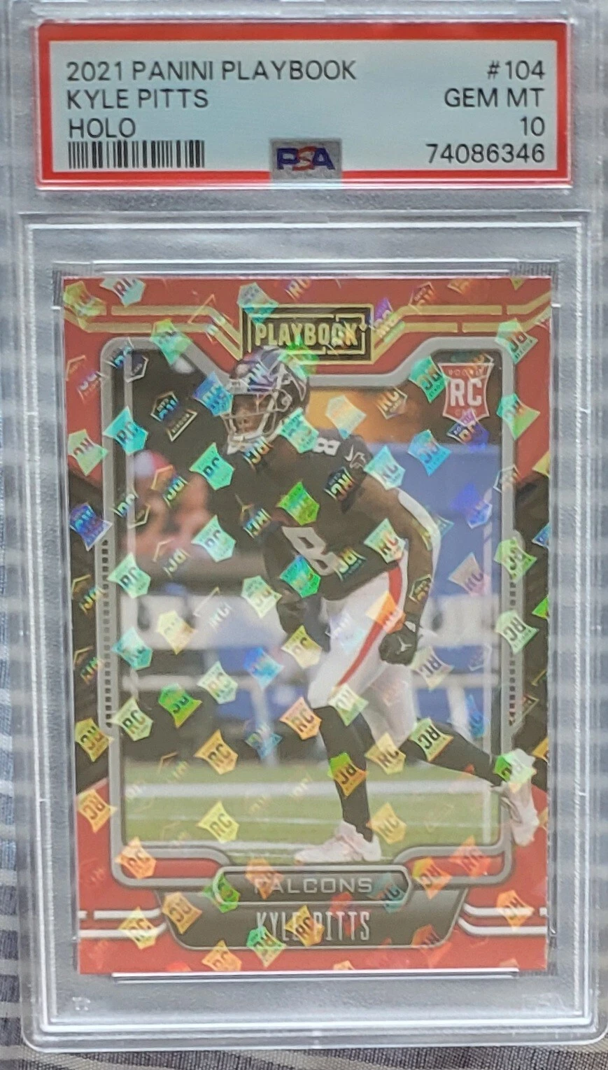 Kyle Pitts Panini Playbook #104 Holo