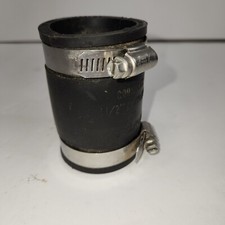 Fernco 1-1/2in Schedule 40 Hub x 1-1/2in Dia Hub Flexible PVC Flexible Coupling
