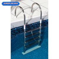 Blue Wave Premium Stainless Steel In-pool Ladder For Above-ground Pools Swimming Blue Wave Premium Stainless Steel In-pool Ladder For Above-ground Pools Swimming