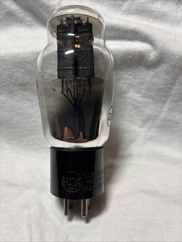 RCA Cunningham  Radiotron 2A3 Tube Tested On Tv 7Du