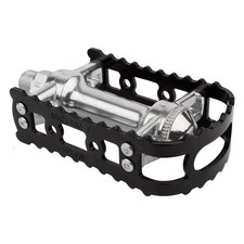 MKS BM-7 Aluminium BMX Old School Flat Pedals - 9/16"  Black
