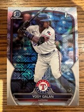 2023 Bowman Chrome 1st Mojo Refractor Yosy Galan #BCP-221 Texas Rangers