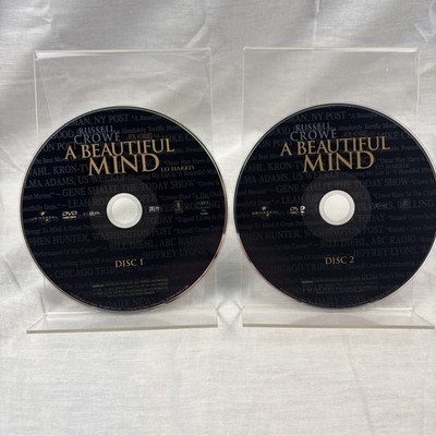 A Beautiful Mind (DVD, 2002, 2-Disc Set) Full Screen DISCS ONLY