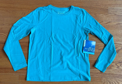 Coolibar Kid's Green Large Everyday Long Sleeve UPF T-shirt - NWT