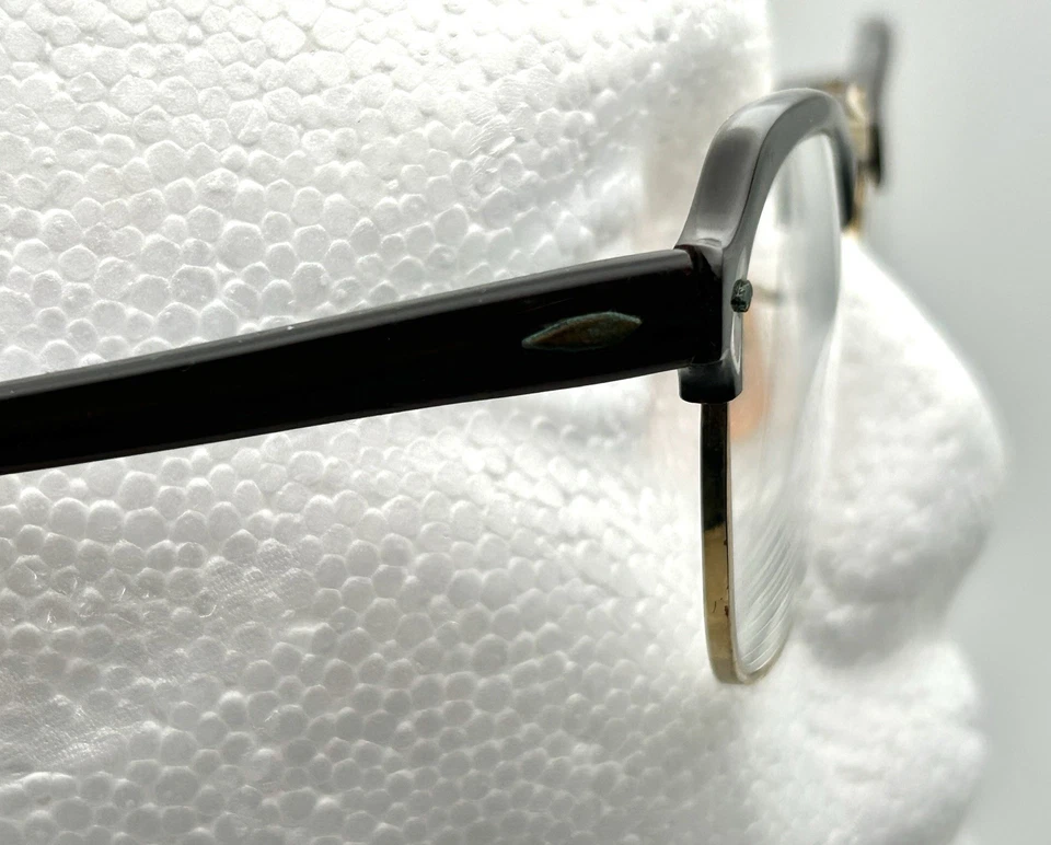 GAFAS BAUSCH & LOMB DE COLECCIÓN 20-40 BROWLINE MARRÓN Y DORADO B&L MEDIADOS DE SIGLO 6 1/4 Foto 3 de 4