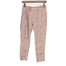 Anthropologie 25 The Wanderer Animal Print Belted Cropped Casual Utility Pants