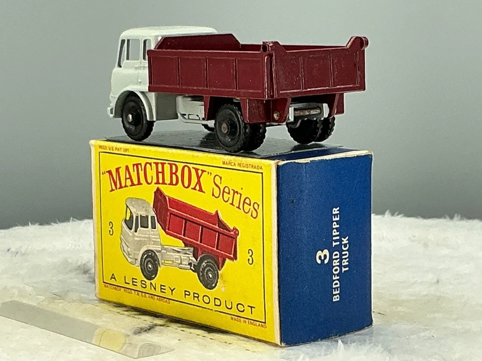 matchbox Lesney 1961#3B tipper"No exhaust br"N,Mint,D2 box all orig. - Image 3 of 4