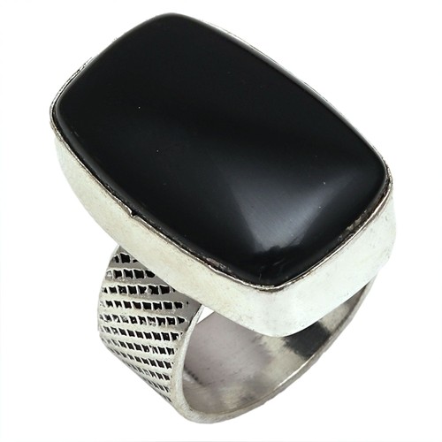 Black Spinal Gemstone Handmade Silver Jewelry "7" - Bild 2 von 12