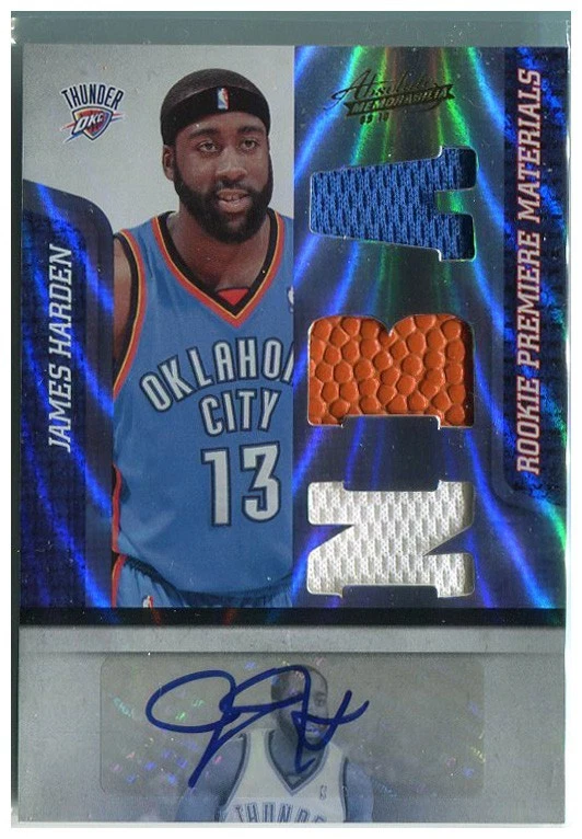 James Harden RC 貴重 auto /499シリ James Harden Houston Rockets Basketball Autographed Sports Trading