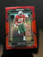JERRY RICE 2023 PANINI PRIZM DRAFT FOOTBALL RED DELTA DEVILS /299
