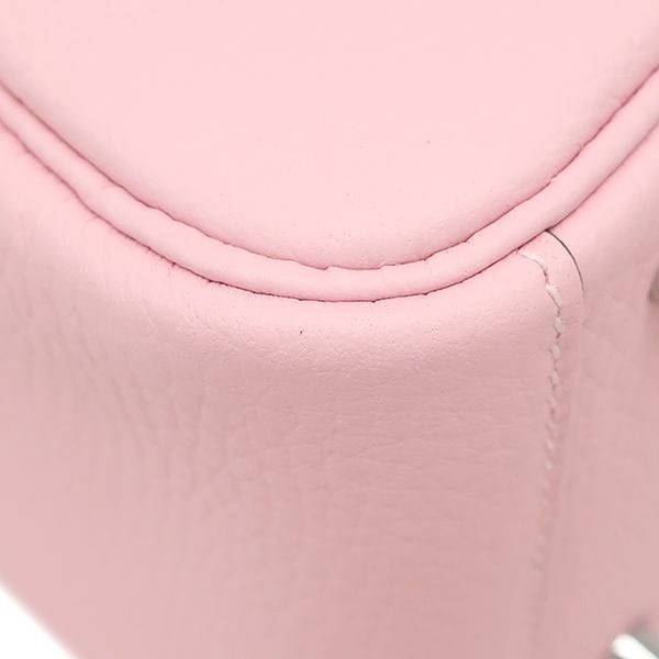 HERMES Lindy 2 Mini Shoulder Bag, Taurillon Clemence Leather, Rose Sakura K image 3