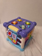 VTech Busy Learners Activity Cube - Purple Educational Active Learning Baby Safe
