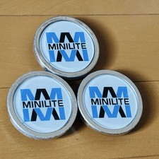 Minilite Mini Light Center Cap Set Of 3 Blue Daihatsu Genuine Option Minilite Mini Light Center Cap Set Of 3 Blue Daihatsu Genuine Option